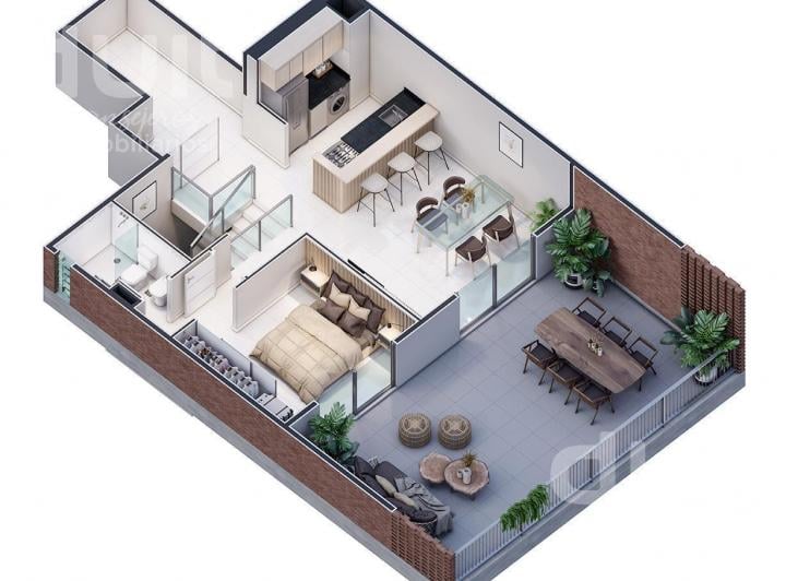Departamento · 57m² · 3 Ambientes