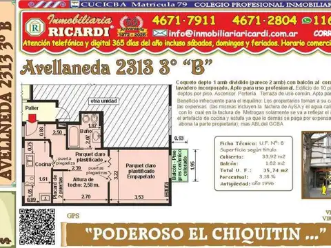 Departamento en Alquiler en Flores Norte, Flores