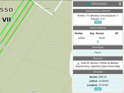 Terreno en Venta en Los Talas, Partido de Berisso