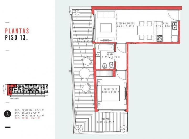 Departamento · 38m² · 2 Ambientes