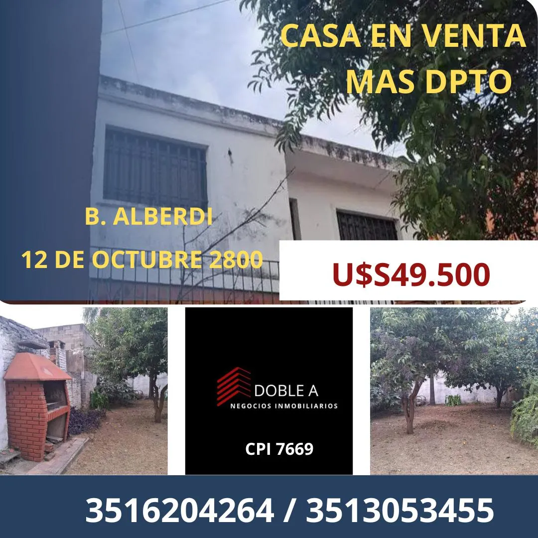 CASA EN VENTA B ALBERDI