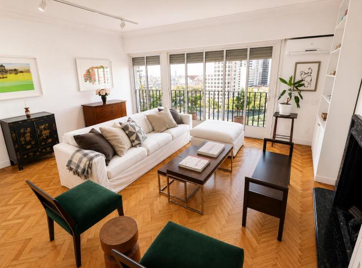 Departamento · 125m² · 4 Ambientes · 1 Cochera
