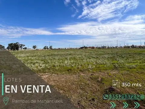 Terreno en Venta en Pampas De Manantiales, Countries y Barrios Cerrados en Córdoba Capital
