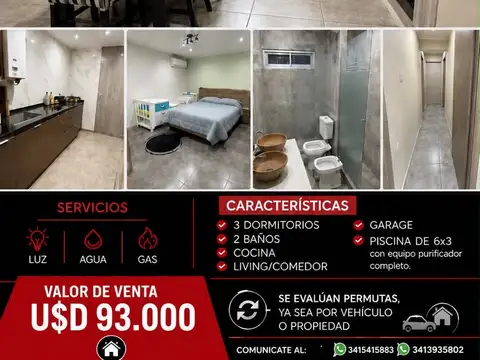 Casa en Venta en Barrio Parque Field, Rosario