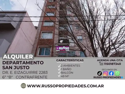 Departamento en Alquiler en San Justo, Partido de La Matanza