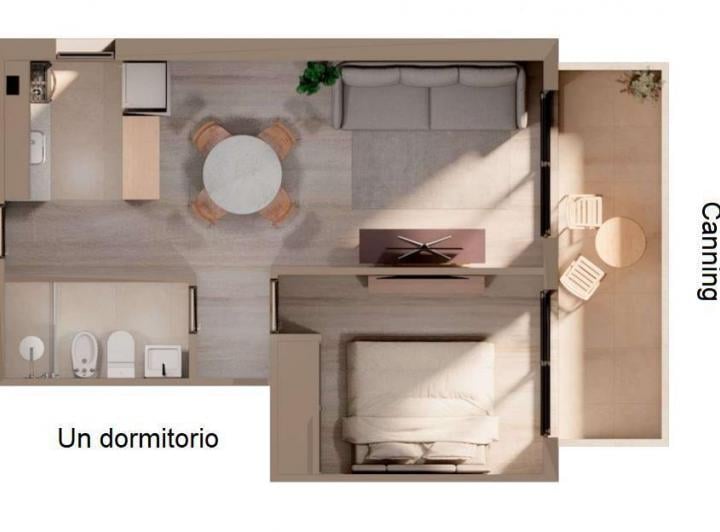 Departamento · 47m² · 2 Ambientes