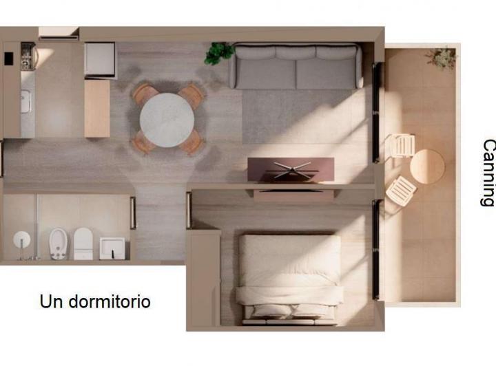 Departamento · 47m² · 2 Ambientes