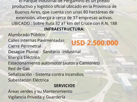Galpón en Venta en Acevedo, Partido de Pergamino