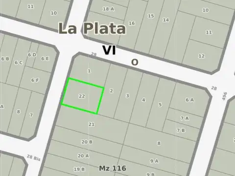 Terreno en Venta en Manuel B Gonnet, Partido de La Plata