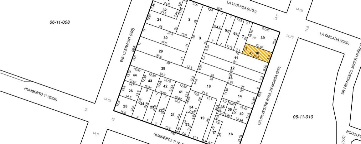 LOTE DE 433 M2 EN CALLE SILVESTRE REMONDA 561 - ALTO ALBERDI