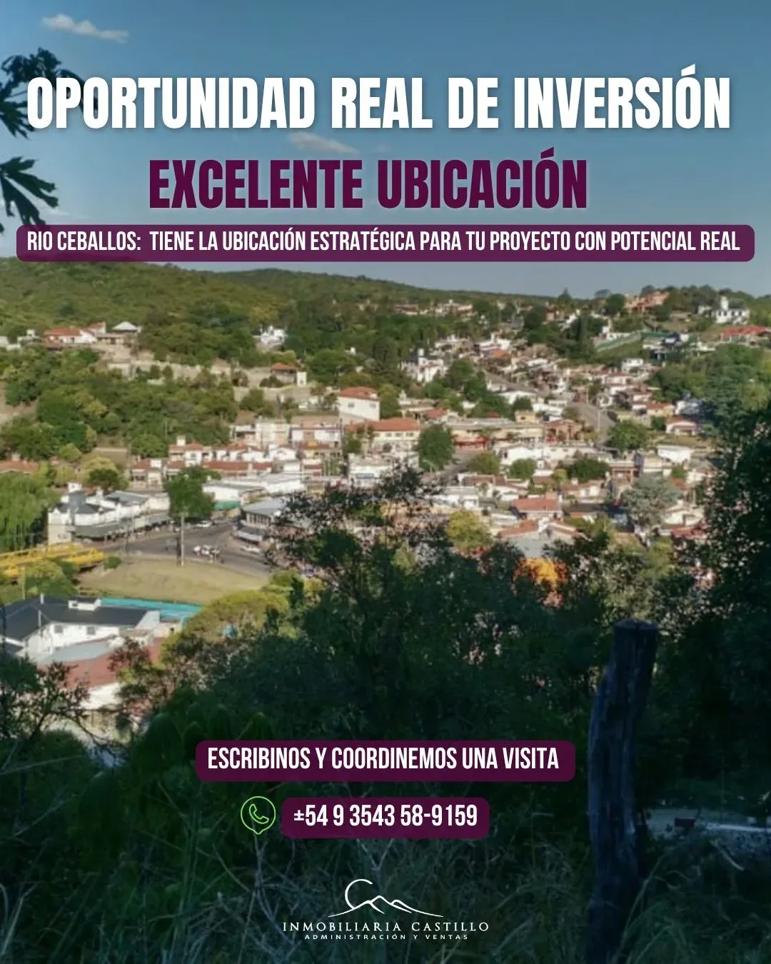 Venta de gran terreno en Rio Ceballos