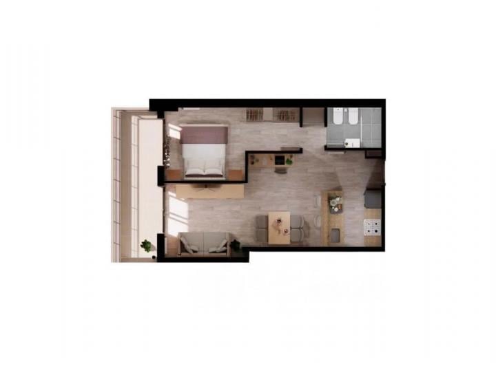 Departamento · 44m² · 2 Ambientes