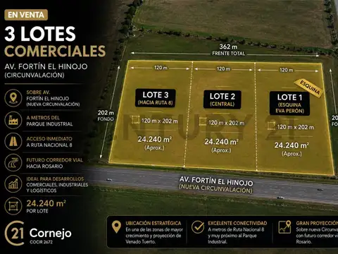 Terreno en Venta en Venado Tuerto, General López