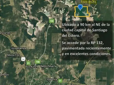 Campo en Venta en Clodomira, Banda