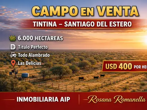 Campo en Venta en Tintina, Moreno