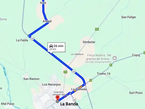 Campo en Venta en El Aibe, Banda