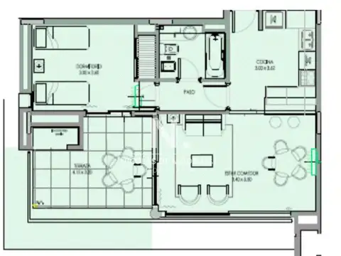 Departamento en Venta en Juzgado Viejo, Loventué