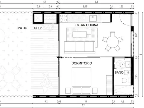 Departamento en Venta en Juzgado Viejo, Loventué