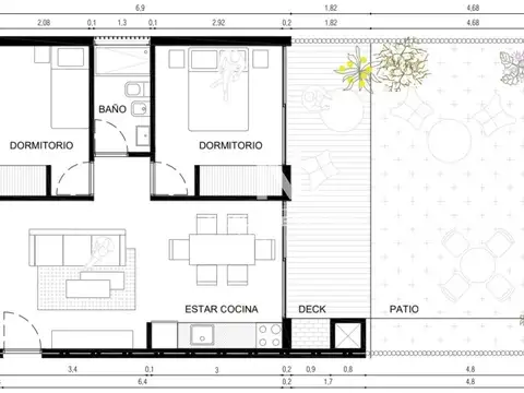 Departamento en Venta en Juzgado Viejo, Loventué