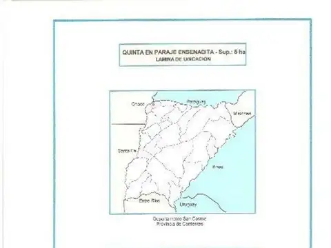 Quinta en Venta en Paso de la Patria, San Cosme