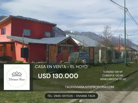 Casa en Venta en El Hoyo, Cushamen