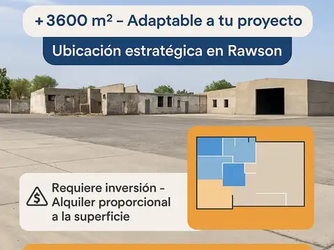 Galpón en Alquiler en Rawson, Chubut