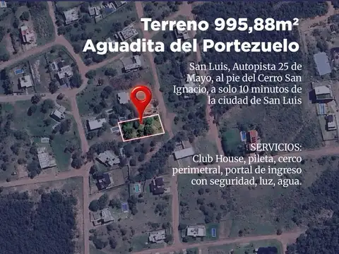 Terreno en Venta en San Luis, Juan Martín de Pueyrredón