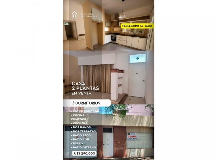 Casa · 100m² · 6 Ambientes · 1 Cochera
