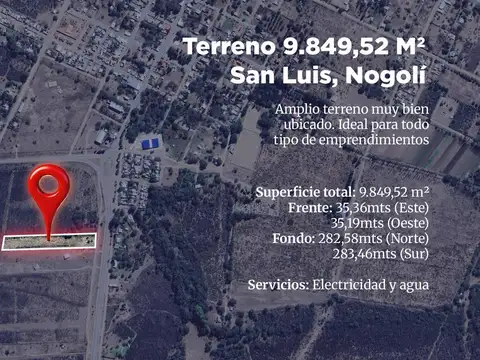 Terreno en Venta en Nogoli, Belgrano