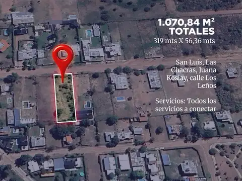Terreno en Venta en San Luis, Juan Martín de Pueyrredón