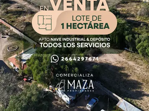 Terreno en Venta en San Luis, Juan Martín de Pueyrredón