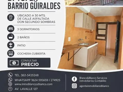 Departamento en Venta en Güiraldes, Resistencia