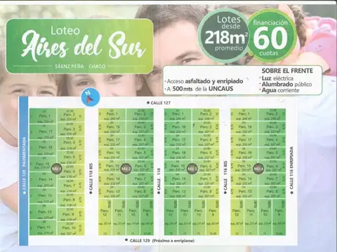 Terreno en Venta en Presidencia Roque Saenz Peña, Comandante Fernández