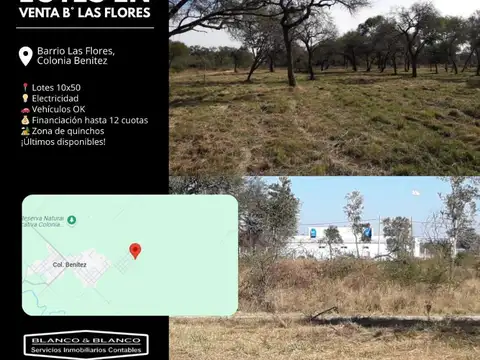 Terreno en Venta en Colonia Benítez, 1 de Mayo