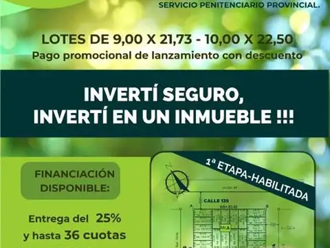 Terreno en Venta en Presidencia Roque Saenz Peña, Comandante Fernández