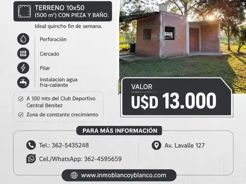 Terreno en Venta en Colonia Benitez, 1 de Mayo