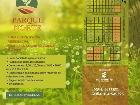Terreno en Venta en Presidencia Roque Saenz Peña, Comandante Fernández