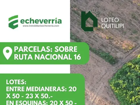 Terreno en Venta en Quitilipi, Chaco