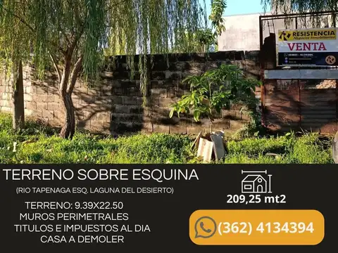 Terreno en Venta en Gral. Aramburu, Resistencia