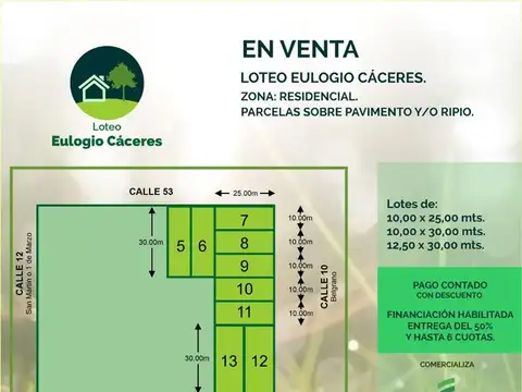 Terreno en Venta en Presidencia Roque Saenz Peña, Comandante Fernández