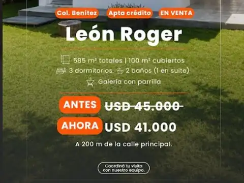 Casa en Venta en Colonia Benitez, 1 de Mayo