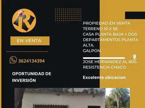 Casa en Venta en Villa San Martín, Resistencia