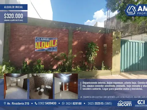 Departamento en Alquiler en Villa Asunción, Resistencia