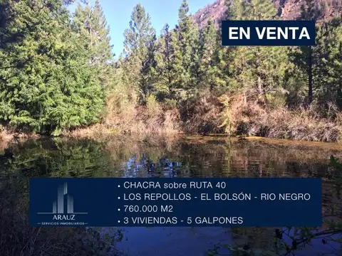Campo en Venta en Los Repollos, Bariloche