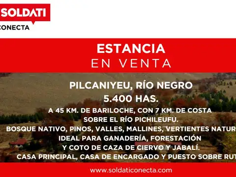Campo en Venta en Dina Huapi, Pilcaniyeu