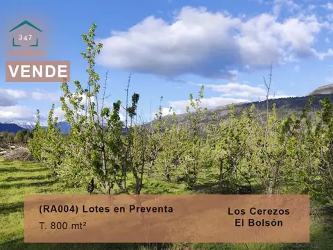 Terreno en Venta en El Bolson, Bariloche