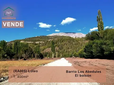 Terreno en Venta en El Bolson, Bariloche