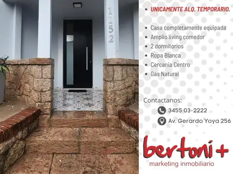 Casa en Alquiler Temporal en Concordia, Entre Ríos