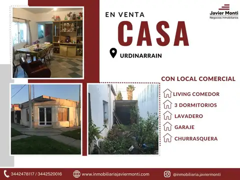 Casa en Venta en Urdinarrain, Gualeguaychú