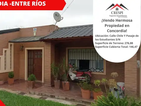 Casa en Venta en Concordia, Entre Ríos